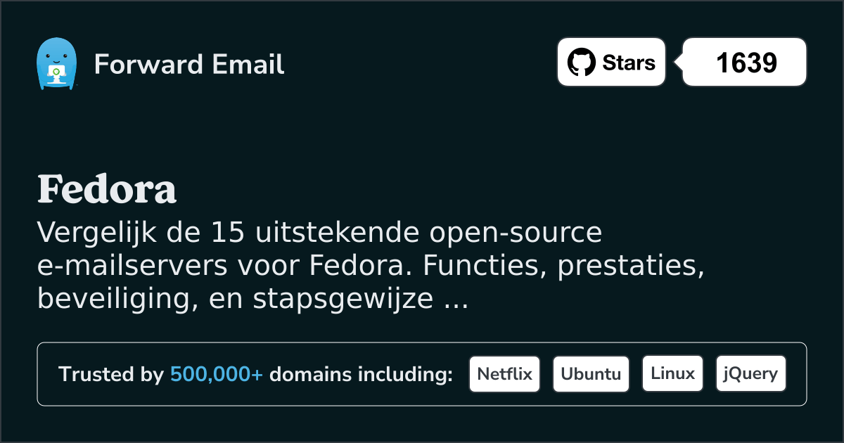 15 Uitmuntende Open Source E-mailservers voor Fedora 2026