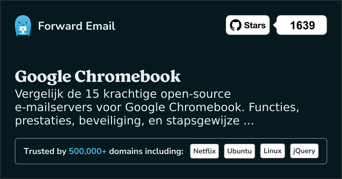 15 Krachtige Open Source E-mailservers voor Google Chromebook 2026