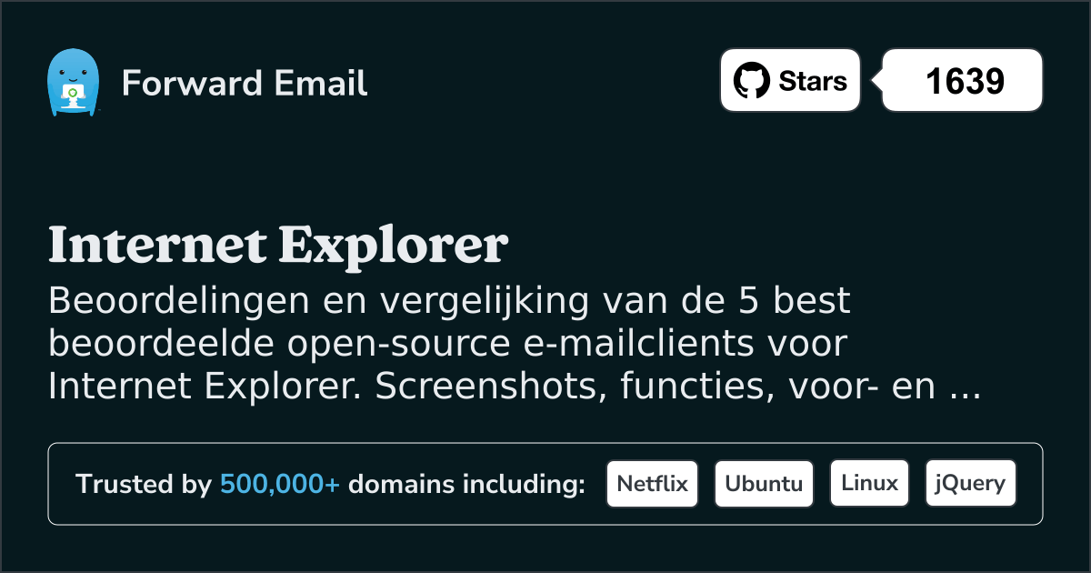 5 Hoogst Beoordeelde Open Source E-mailclients voor Internet Explorer 2026