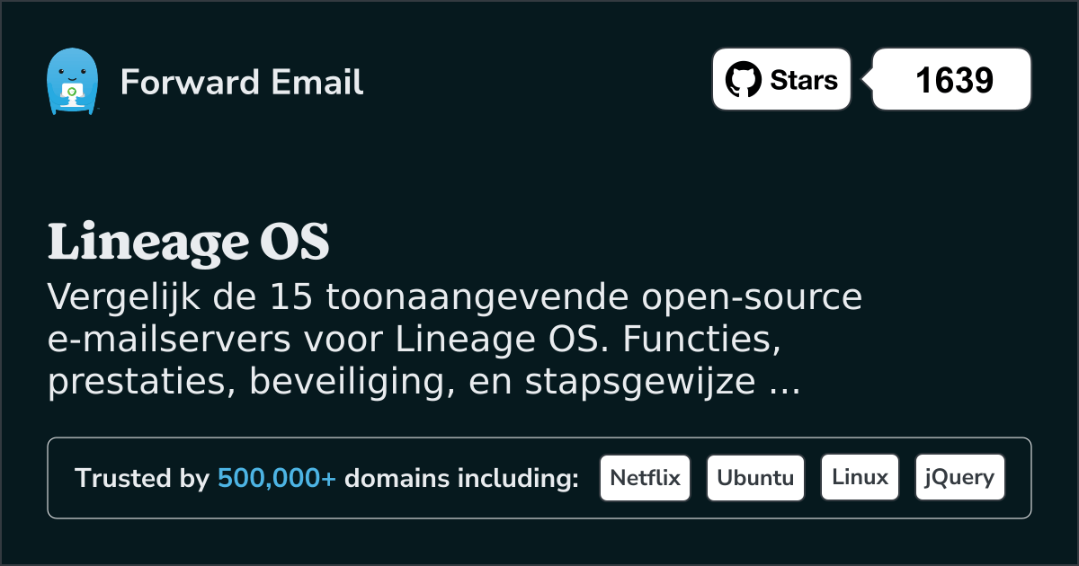 15 Toonaangevende Open Source E-mailservers voor Lineage OS 2026