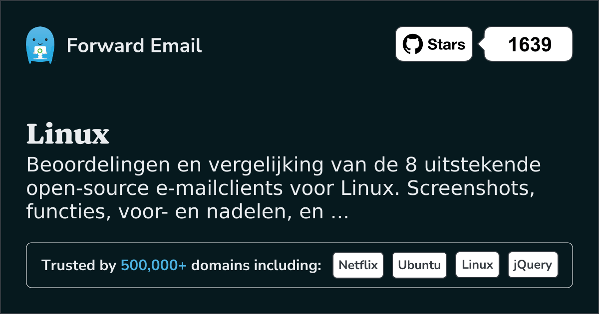 8 Uitstekende Open Source E-mailclients voor Linux 2026