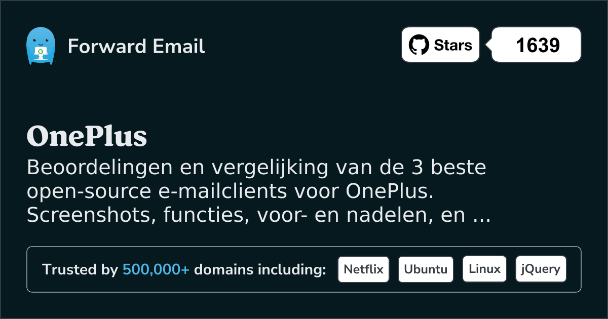 3 Beste Open Source E-mailclients voor OnePlus 2026