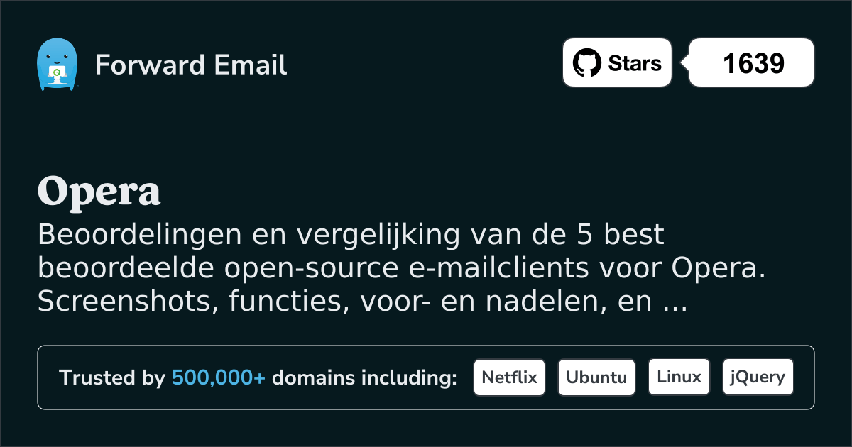 5 Hoogst Beoordeelde Open Source E-mailclients voor Opera 2026
