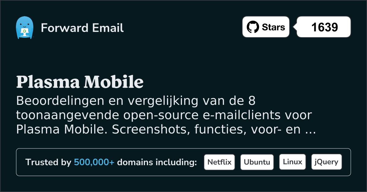 8 Toonaangevende Open Source E-mailclients voor Plasma Mobile 2026
