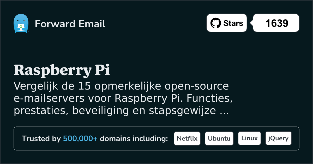 15 Opmerkelijke Open Source E-mailservers voor Raspberry Pi 2026