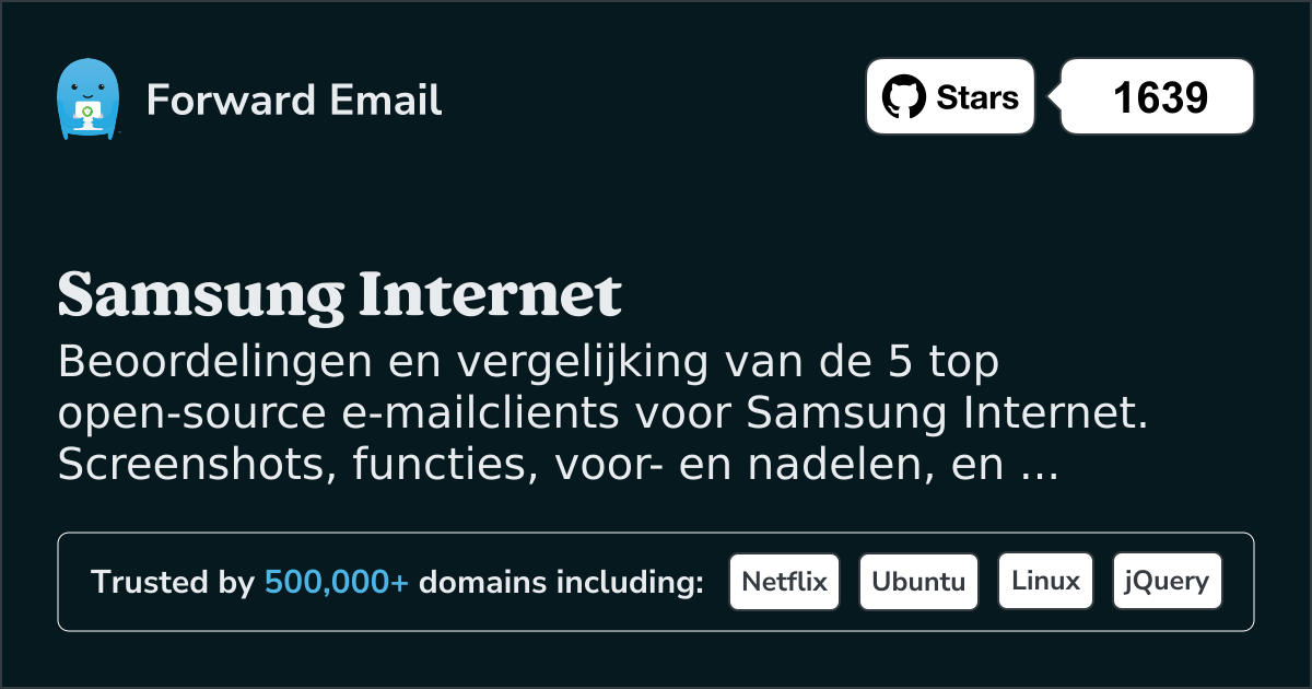 5 Top Open Source E-mailclients voor Samsung Internet 2026