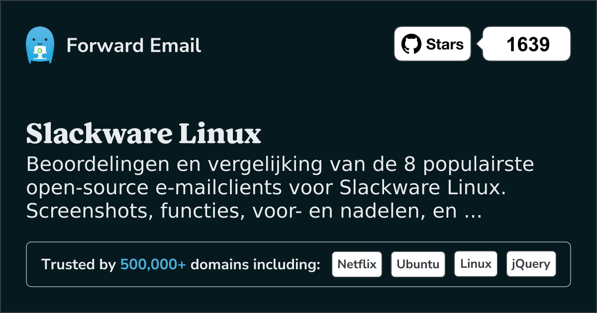 8 Meest populaire Open Source E-mailclients voor Slackware Linux 2026