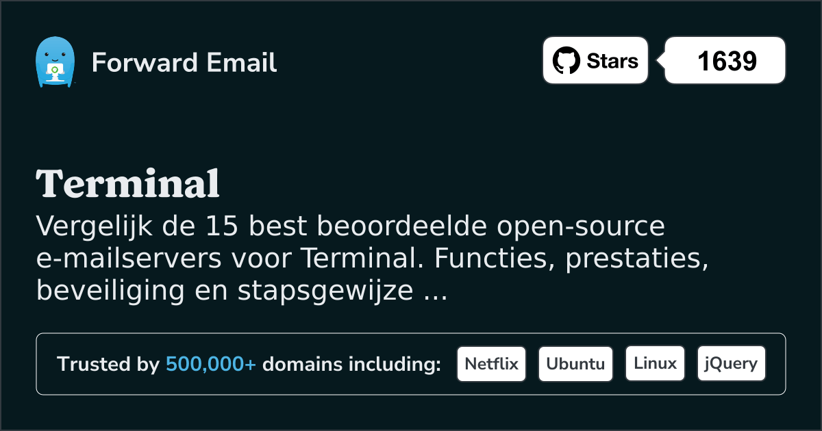15 Hoogst gewaardeerde Open Source E-mailservers voor Terminal 2026