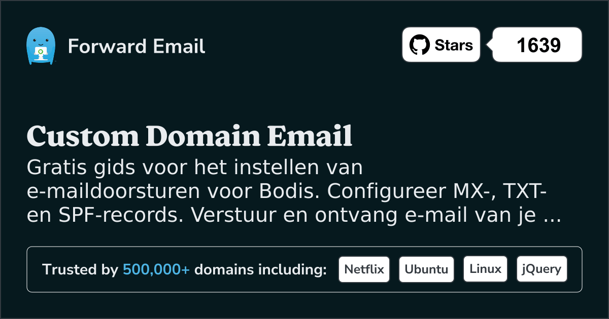 E-mail instellen met Bodis