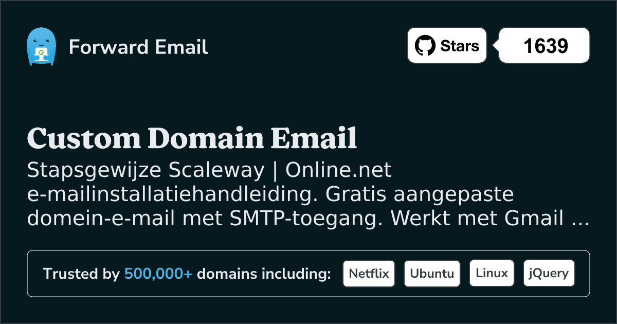E-mail instellen met Scaleway & Online.net