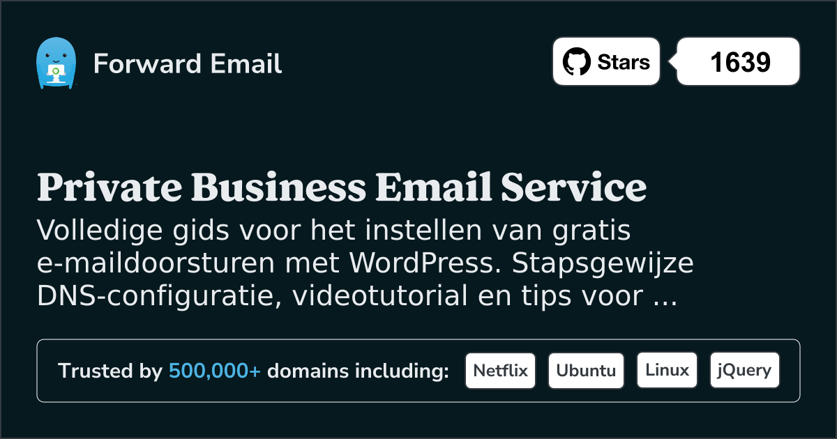 E-mail instellen met WordPress