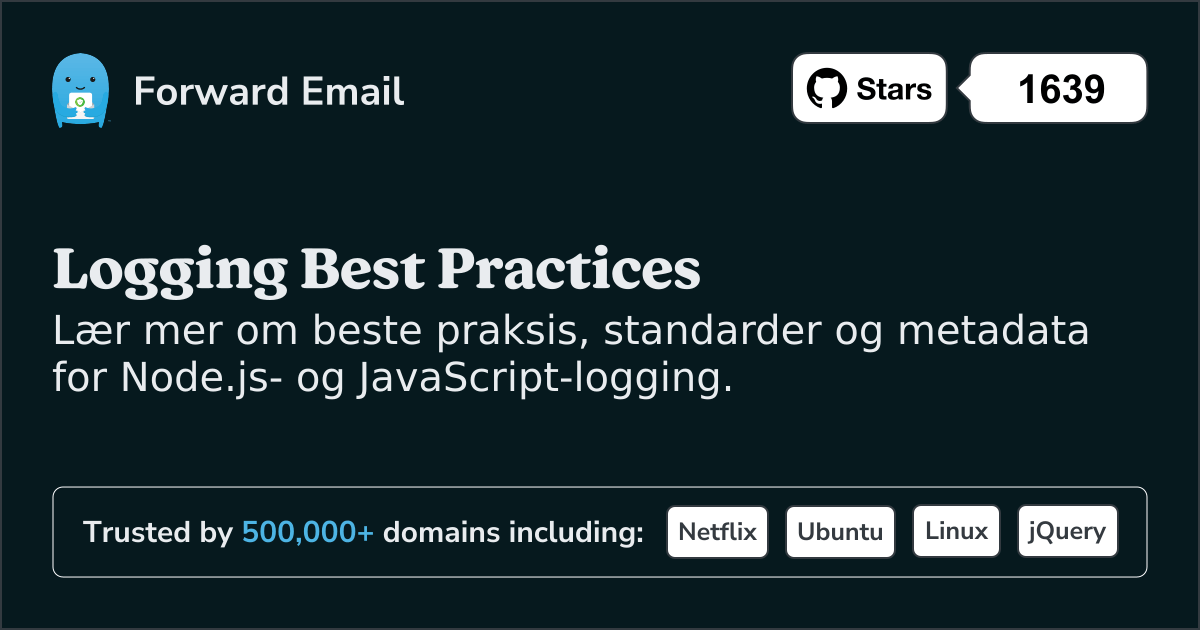 Beste praksis for Node.js-logging