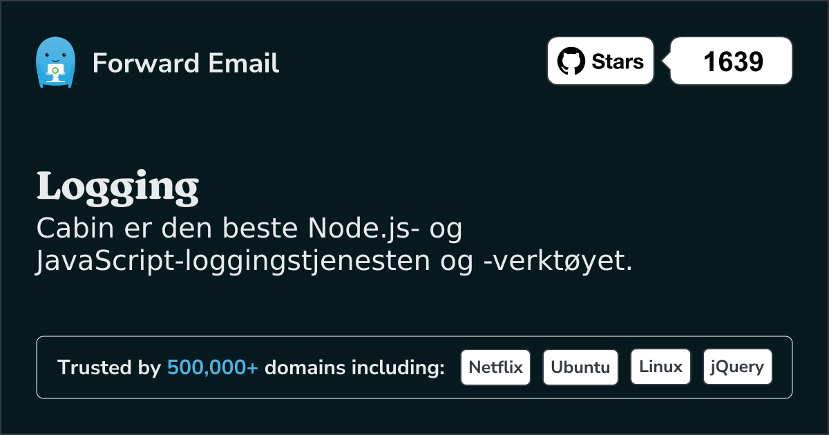 Node.js loggtjeneste