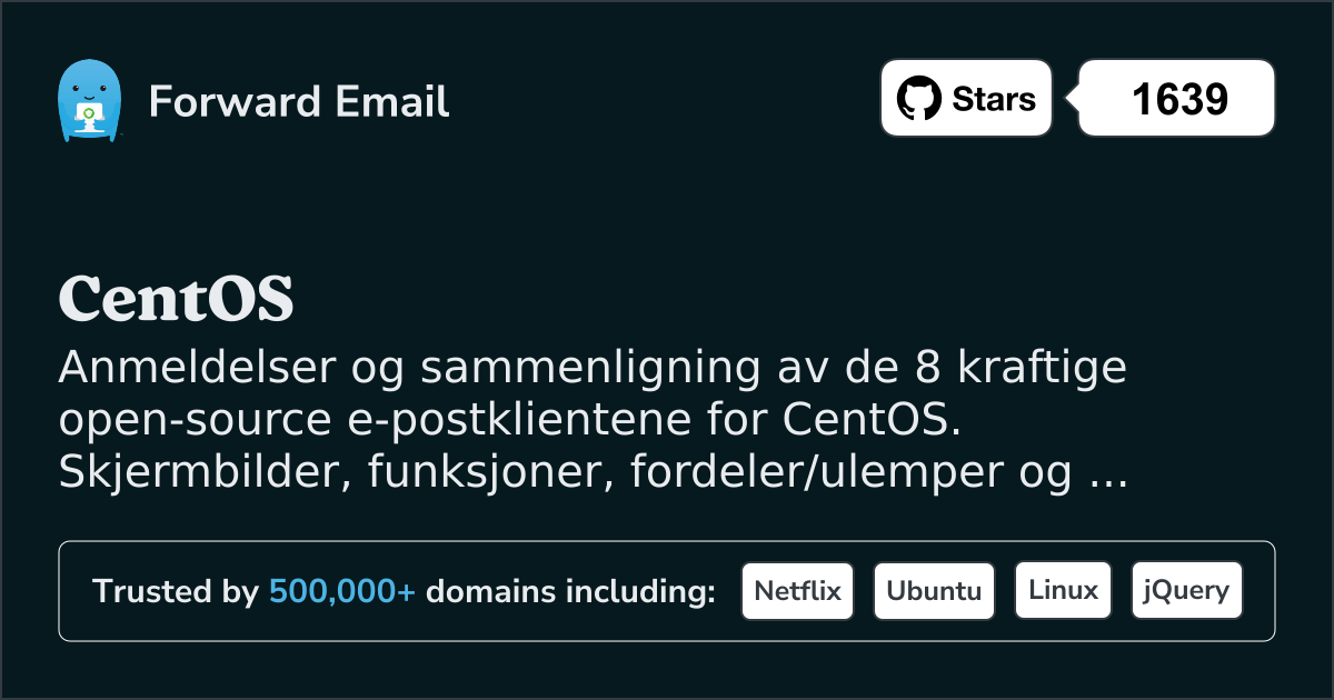 8 kraftige open source e-postklienter for CentOS 2026
