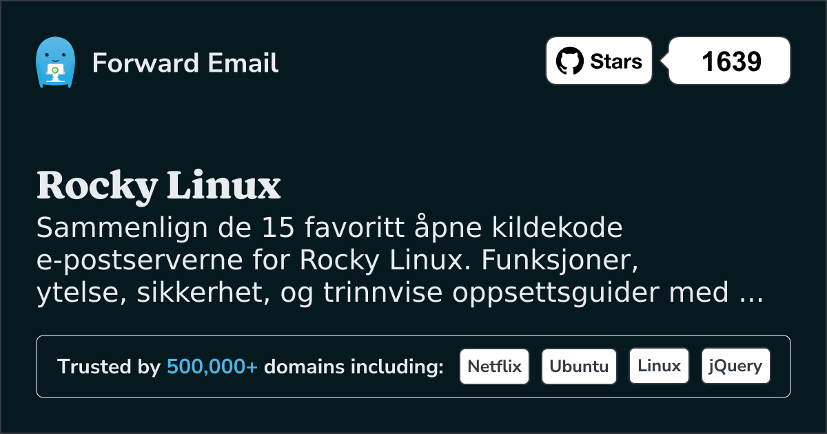 15 Foretrukne Open Source E-postservere for Rocky Linux 2026