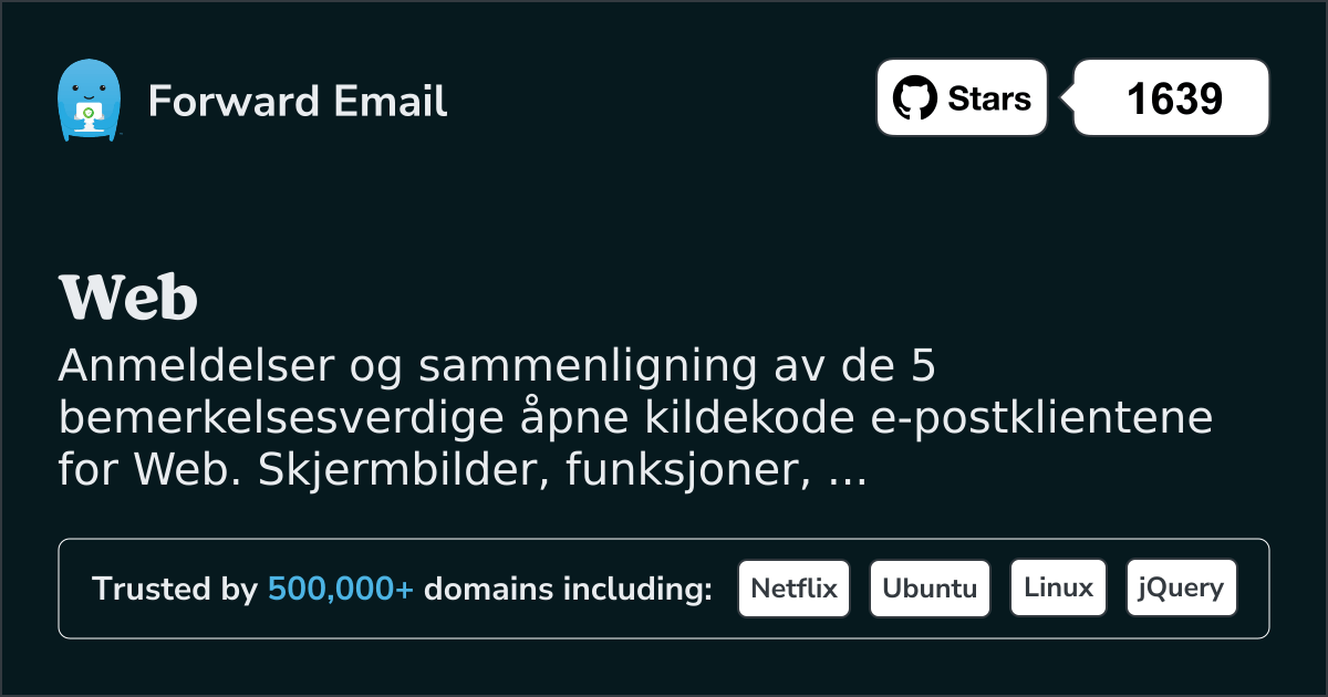 5 Merkbare Open Source E-postklienter for Web 2026