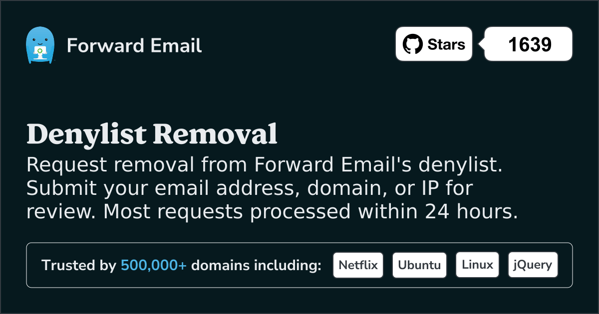 Denylist Removal - Unblock Your Email, Domain, or IP Address