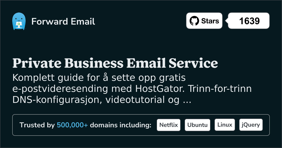 Slik konfigurerer du e-post med HostGator
