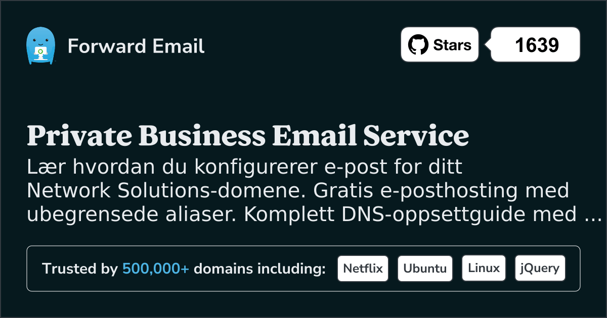 Slik konfigurerer du e-post med Network Solutions