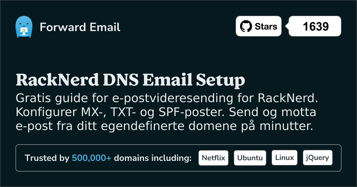 Slik konfigurerer du e-post med RackNerd