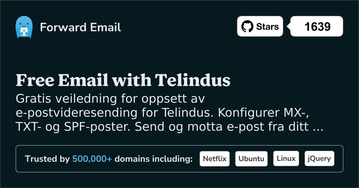 Slik konfigurerer du e-post med Telindus