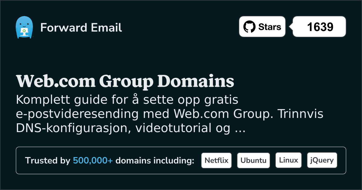 Slik konfigurerer du e-post med Web.com Group