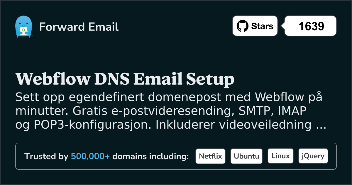 Slik konfigurerer du e-post med Webflow