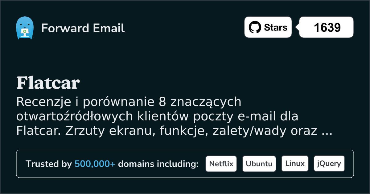 8 Znaczących Klientów E-mail Open Source dla Flatcar 2026