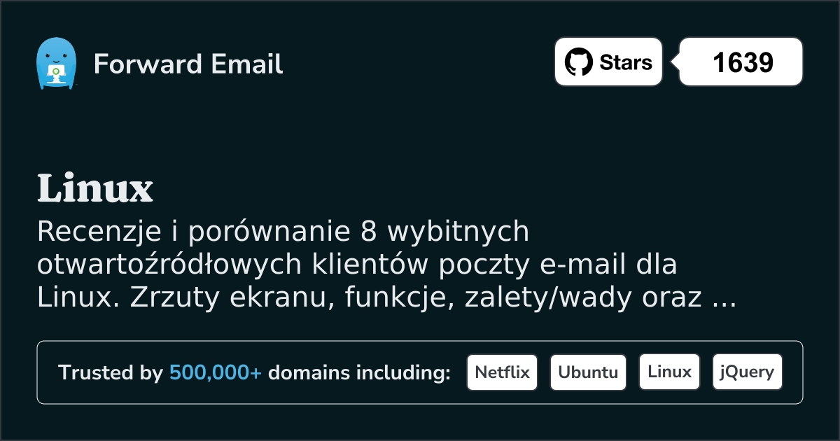 8 wybitnych klientów e-mail open source dla Linux 2026