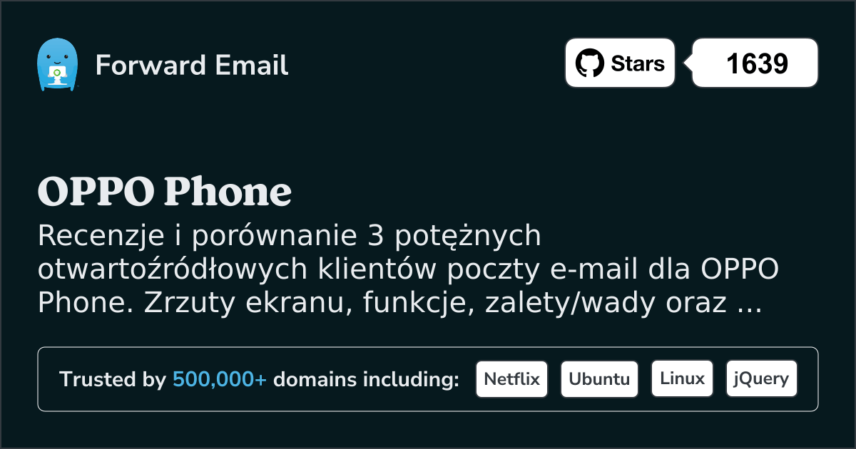 3 potężnych klientów e-mail open source dla OPPO Phone 2026