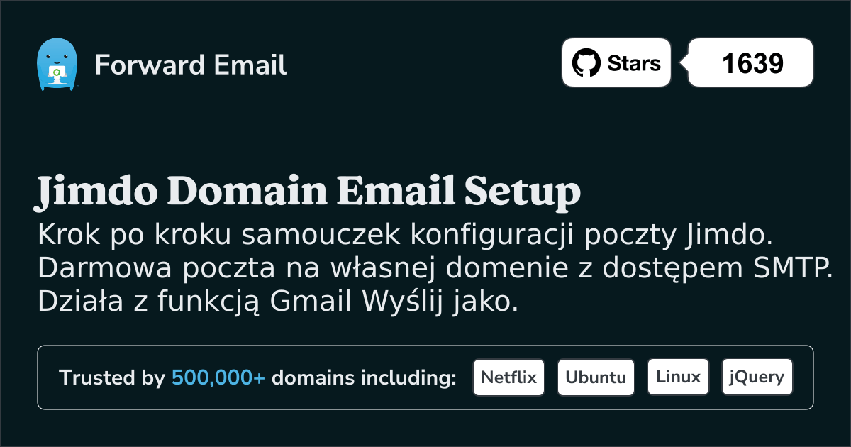 Jak skonfigurować pocztę e-mail za pomocą Jimdo