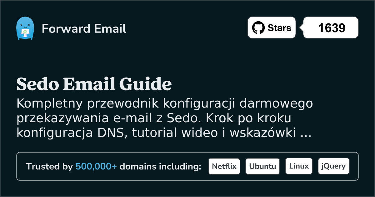 Jak skonfigurować pocztę e-mail za pomocą Sedo