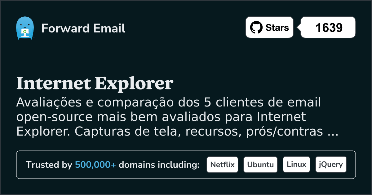 5 Clientes de Email Open Source Mais Bem Avaliados para Internet Explorer 2026