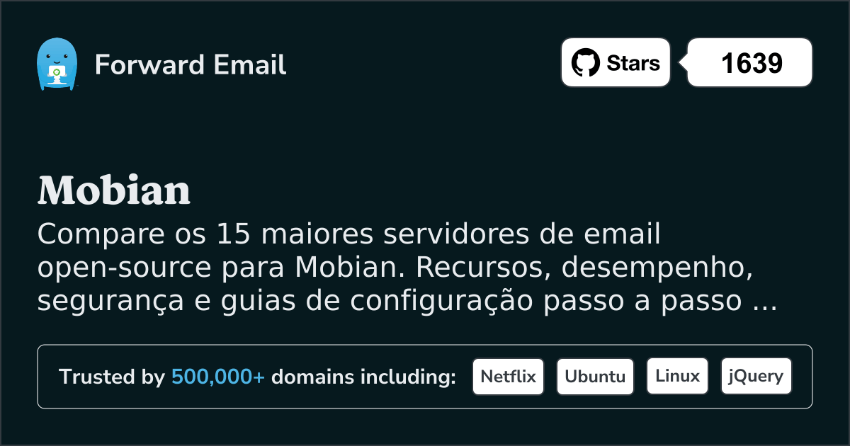 15 Melhores Servidores de Email Open Source para Mobian 2026