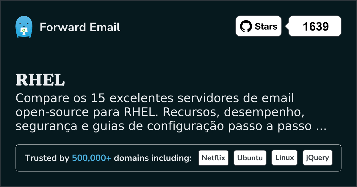 15 Excelentes Servidores de Email Open Source para RHEL 2026