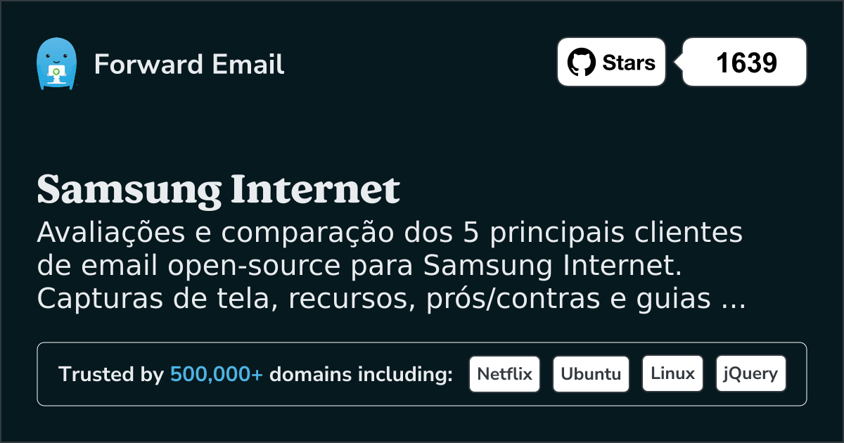 5 Principais Clientes de Email Open Source para Samsung Internet 2026