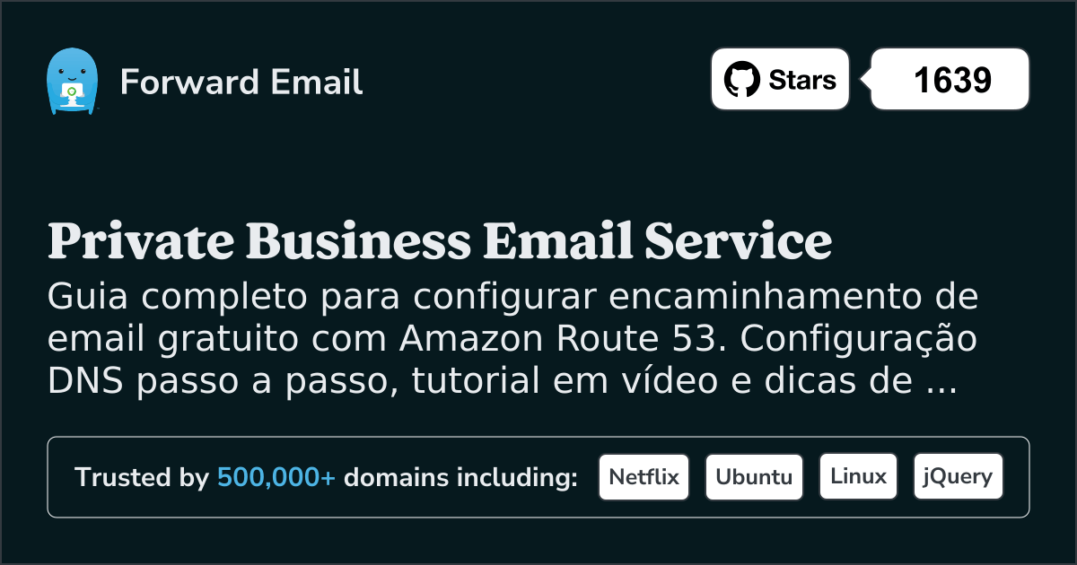 Como configurar e-mail com Amazon Route 53