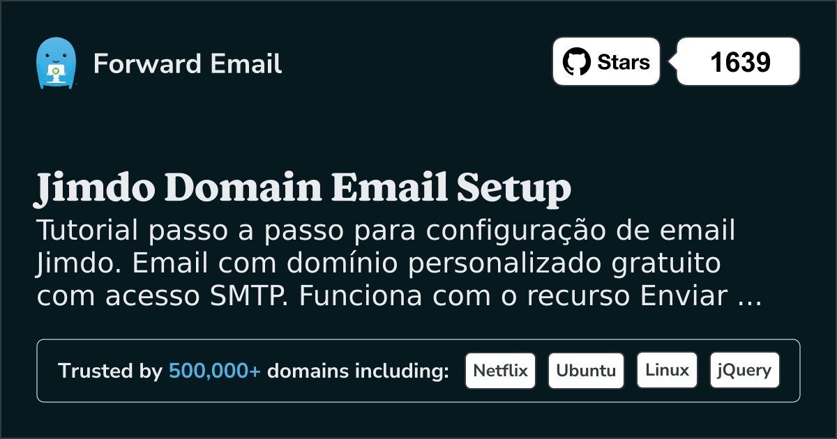 Como configurar e-mail com Jimdo
