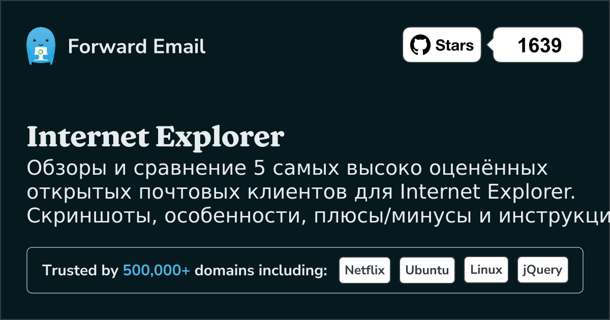 5 Высокооцененных Открытых Почтовых Клиентов для Internet Explorer 2026