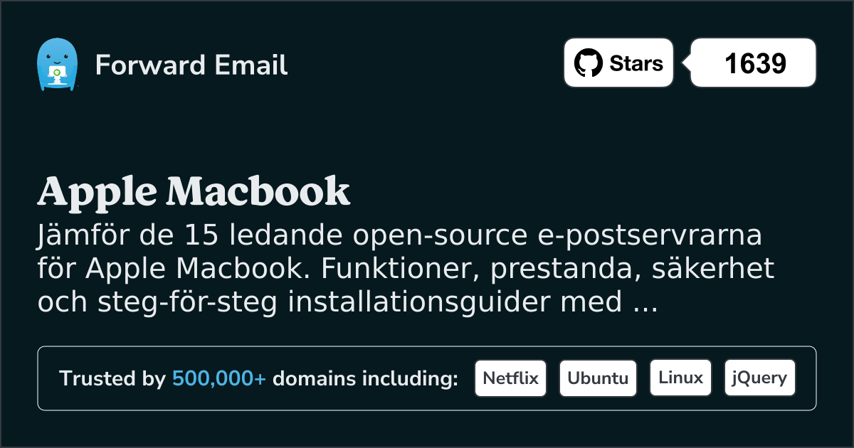 15 Ledande Open Source E-postservrar för Apple Macbook 2026