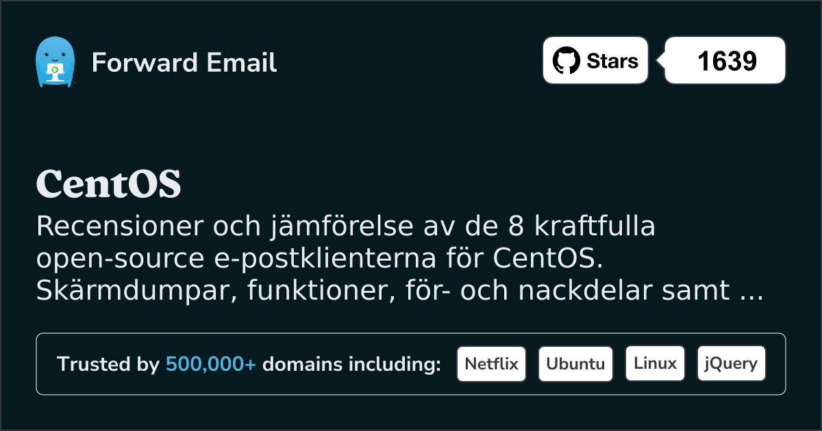 8 Mäktiga Open Source E-postklienter för CentOS 2026