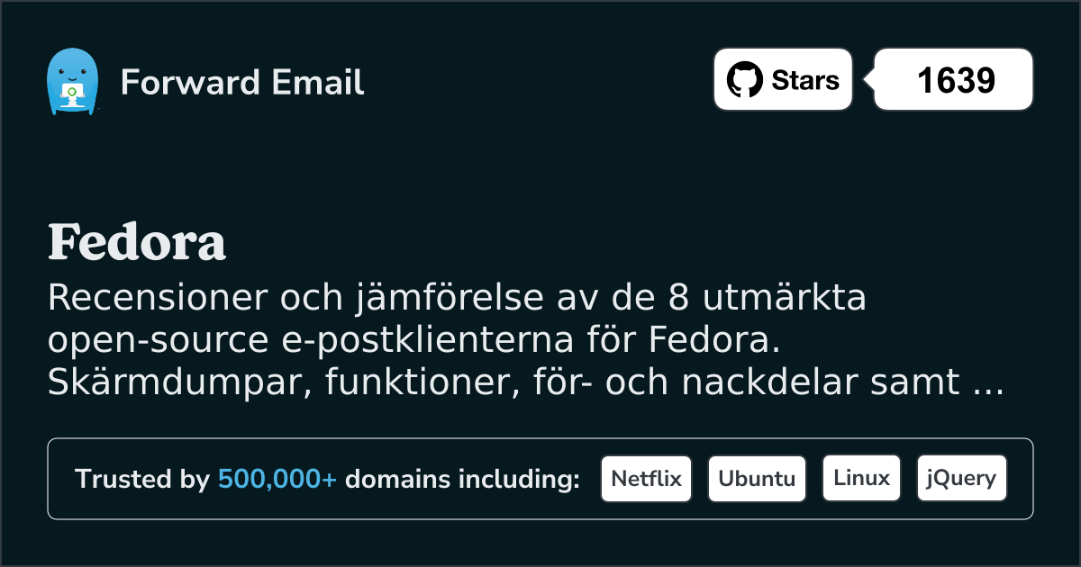 8 Utmärkta Open Source E-postklienter för Fedora 2026