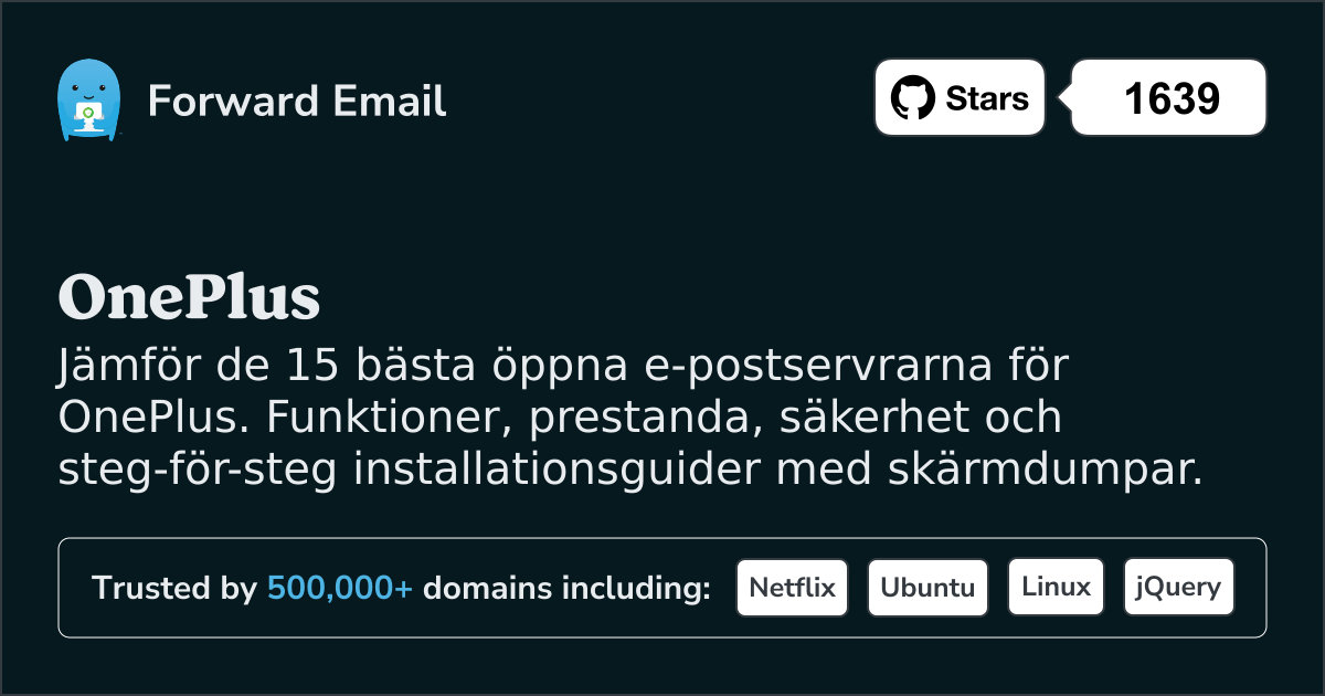 15 Bästa Open Source E-postservrar för OnePlus 2026