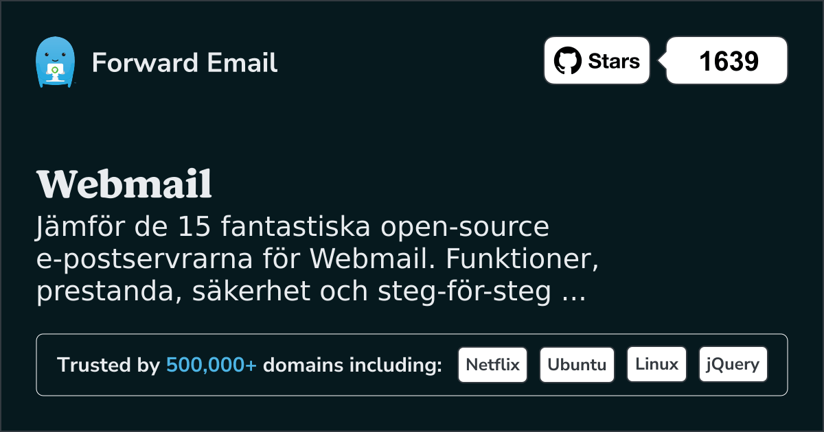 15 Otroliga Open Source E-postservrar för Webmail 2026