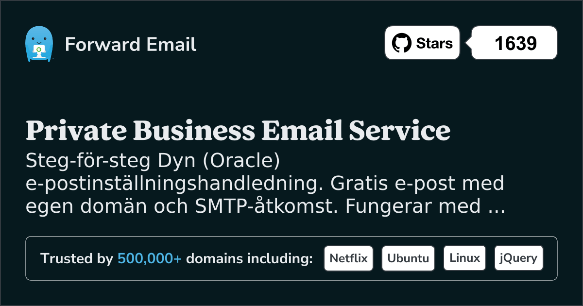 Hur man konfigurerar e-post med Dyn (Oracle)