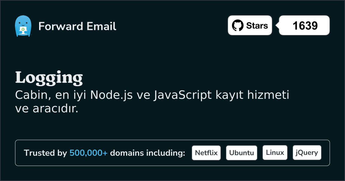 Node.js Günlük Kaydı Hizmeti