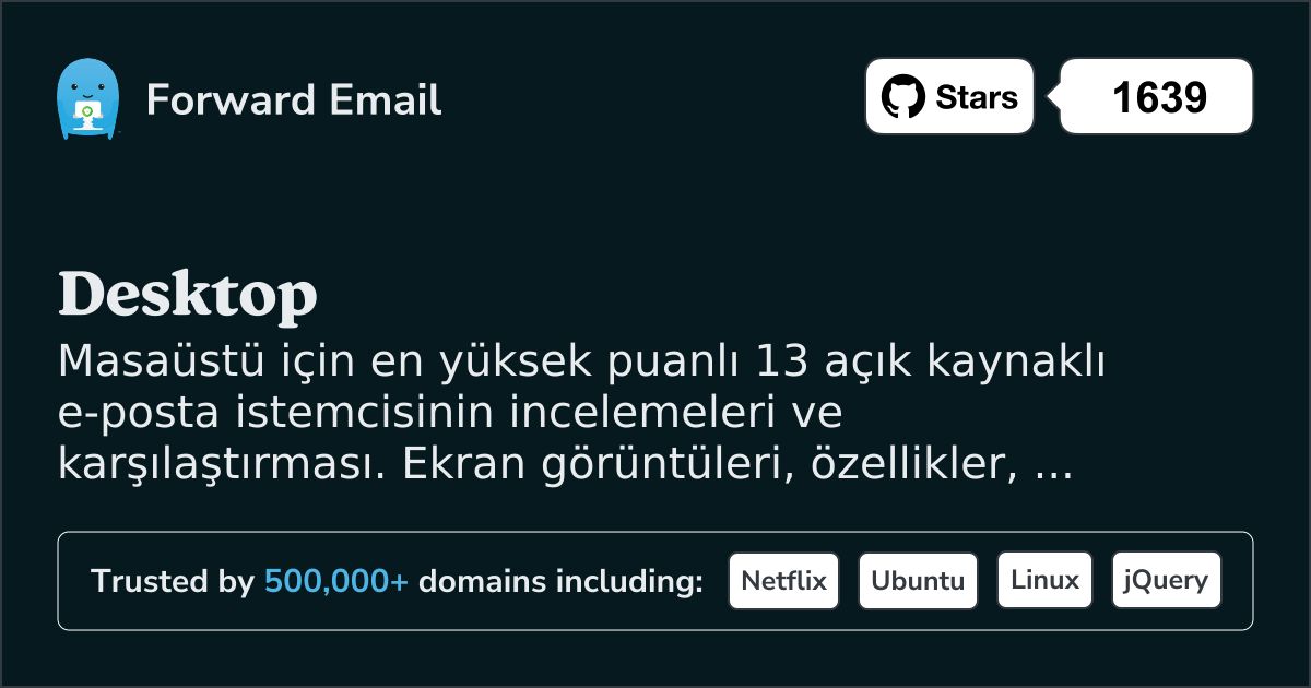 Masaüstü için 2026'nın En Yüksek Puanlı 13 Açık Kaynak E-posta İstemcisi