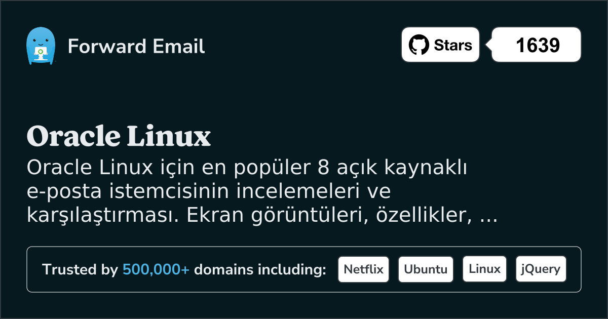 2026 için Oracle Linux 8 En Popüler Açık Kaynak E-posta İstemcisi