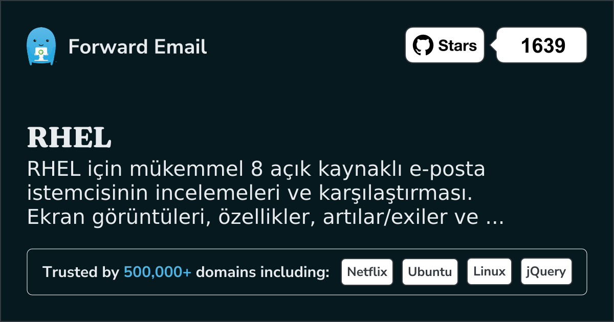 2026 için RHEL 8 Mükemmel Açık Kaynak E-posta İstemcisi