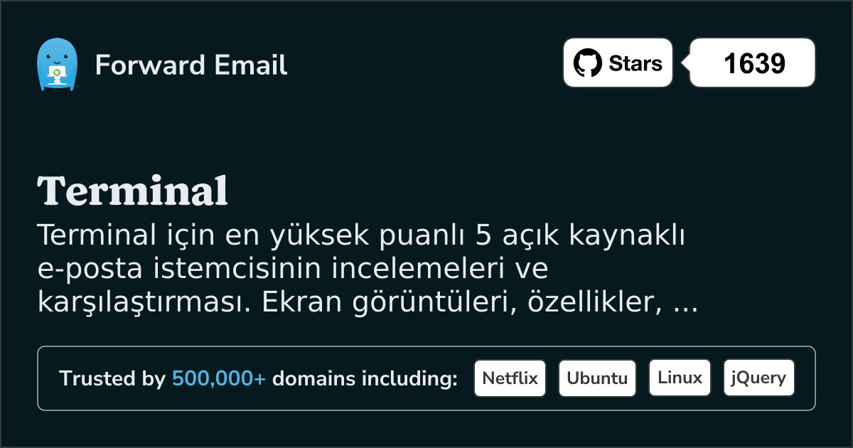 5 En Yüksek Puanlı Açık Kaynak E-posta İstemcisi Terminal 2026 için